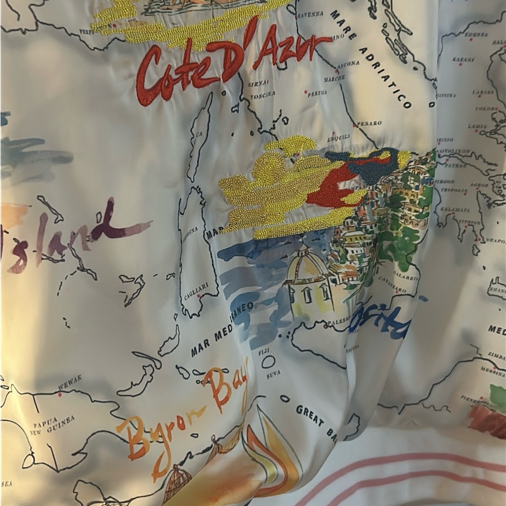 GAP Multicolor Map Print Bomber Jacket - Picture 5 of 6